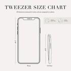 Tweezerman Black Full Slant Stainless Steel Slant Tweezer Us Free Ship