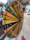 Vintage Carnival Circus Prize cake Wheel Game 48  Stunning Color Estate Find 