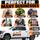 2 Custom Magnetic Car Signs 12 x24  Full Color Business Door Magnets Free Design