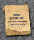 Vintage Faintex Funeral Home Smelling Salts