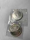 Canada 2 Silver Coins 1966 And 1967