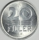 20 Filler Coin From Hungary - 1980 - Three Wheat Stalks Divide Date - Ef