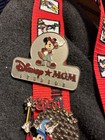 Vtg 2002 Walt Disney World Pin Trading Lanyard Lot - 100 Years Of Magic Era 6 Pi
