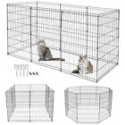 36 Inch 8 Panels Dog Playpen Tall Large Crate Fence Pet Play Pen Exercise Cage