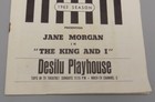 The King   I 1963 Playbill Camden County Fair Desilu Jane Morgan Theater Program