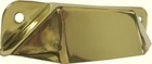 Polished Stamped Brass Bin Pull Antique Vintage Retro Mid Century Modern Handle 