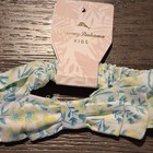 Tommy Bahama Girls Floral Bow Stretch Fabric Headband 9m Blue Yellow White