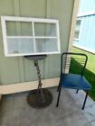 Window 4 Pane Light Sash Hardware Glass Wood 29x19 Frame Old Hardware Vintage
