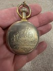 Vintage Westclox Conductor Train Railroad Wind-up Pocket Watch Usa Parts Repair
