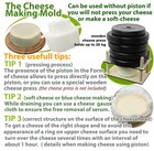 1 3 Quart Cheese Making Mold With Follower Piston Cheesecloth Kit