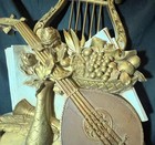 Vintage Mid Century Modern Plastic Music Wall Plaque Syroco 1971 Instruments Mcm