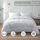 Comforter Sets California King-7 Pieces Bed In A Bag Comforter Set-ultra Soft   