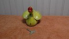 Vintage Yellow Duck Goose Tin Litho Wind Up Toy Mechanical W Key