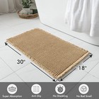 Set Of 2 Waffle Bathroom Rugs  Boho Bath Rugs Non Slip Washable  Super Absorbent