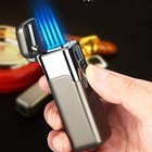 Torch Lighter Quad Jet Lighter Flame Butane Torch Lighter Refillable Adjustable