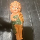 1950s Celluloid Flapper Doll Japan 4 1 2    W violin Vintage  Gold Hair