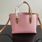 Cer24 Coach Mollie Tote Bag 25 In Signature Canvas With Charms Powder Pink Nwt