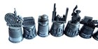Vintage Lot Of 14 Collectible Pewter Souvenir Sewing Thimbles Monuments