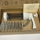 The Pampered Chef 1525 Cookie Press W  16 Discs In Box Kitchen White Brand New
