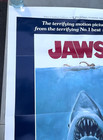 1975 Jaws Original One Sheet Movie Poster 41x27  Universal Shark Horror Kastel