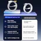 Iphone Charger 3pack 10ft Apple Mfi Certified Long Lightning Cable Fast Charg   