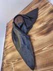 Vintage Leather Face Mask Molded Face Sculpture 3d Wall Hanging Black Brown 1997