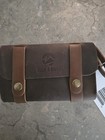 Ruck   River Leather Spice Belt Carrier Wallet Brown Camel Glass Jars Gorpcore