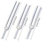 Solfeggio Tuning Forks 9 Frequencies  174hz-963hz  Silver - Sound Healing Kit