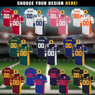 Custom Football Jersey Personalized Name   Number Adult Youth Team Shirt