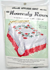 Bucilla Heavenly Rose Applique Quilt Kit 1320 Floral 84 X 100 Vintage Nos Sealed
