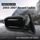 For Honda Accord Power Mirror Passenger Side 2003-2007 76200sdaa13za Black