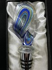 Ornate Glass Wine Bottle Stopper Swirl For Decanter Wine Bottle 5 3 8 In