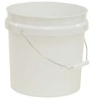 Outdoor Products 2 Gallon Round Comfort Handle Plastic Utility Bucket  White