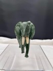 Verdite Green Stone Carved Elephant Trunk Up Small Elephant Figurine