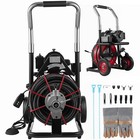 Auto Feed Drain Auger Cleaner Electric 100  X 1 2  Sewer Snake Cleaning Machine