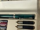 Vintage Sheaffer Calligraphy Set - W Fountain Pen  3 Nibs  4 Colors  Cards   Env