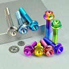 M10 Titanium Bolt Flange Hex Head Din6921 20 25 30 35 40 45 50 60 70 80 100mm