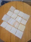 Vintage Hankies Lot Of 16 Lace Pierced Weddings Showers Handmade White
