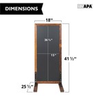 Large Chalk Board Sign Free Standing Magnetic Sidewalk Easel Outdoor Menu 42x18