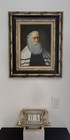 David Pelbam Rabbi Oil Painting On Canvas  1950 s -1970 s  Matted   Framed  
