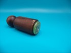 Vintage Larger Glass   Wood Sunflower Design Sealing Wax Seal Stamp