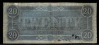 1864  20 Confederate States Of America  Note Richmond