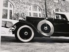 Vintage 1930 Lincoln Convertible 8x10 B w Press Photograph Show Car Snow Lqqk