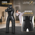 Mma Jiu Jitsu Judo Punching Bag Grappling Dummy  Wrestling Vinyl Black- Unfilled