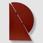 Assouline Red Right Side Cubist Leather Bookend