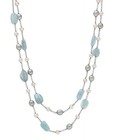 Belacqua Natural Aquamarine With Cultured Freshwater Pearl
