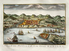 Manila Philippines 1756 Nicolas Bellin Nice Antique Engraved View 18th Century