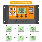 Mppt 100a Solar Charge Controller Pv Regulator For Lifepo4 Lithium Lead Acid Gel