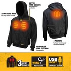 Dewalt  dchj067b-xl  20v 12v Max Bare Hooded Heated Jacket  Black  X-large