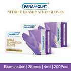Paramount   Disposable Exam Nitrile Gloves Purple 4mil 100 200 1000 Pcs